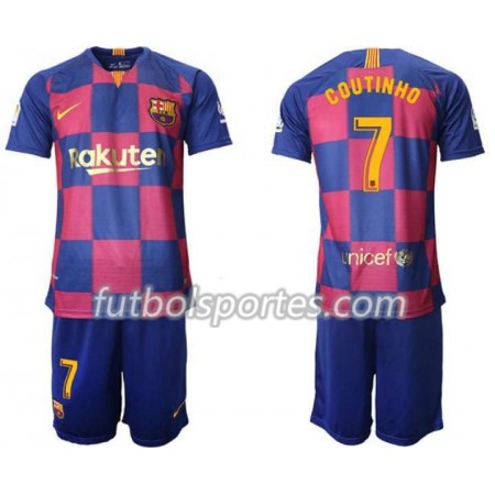 Camisetas FC Barcelona Coutinho 7 Niños Primera Equipacion 2019/2020